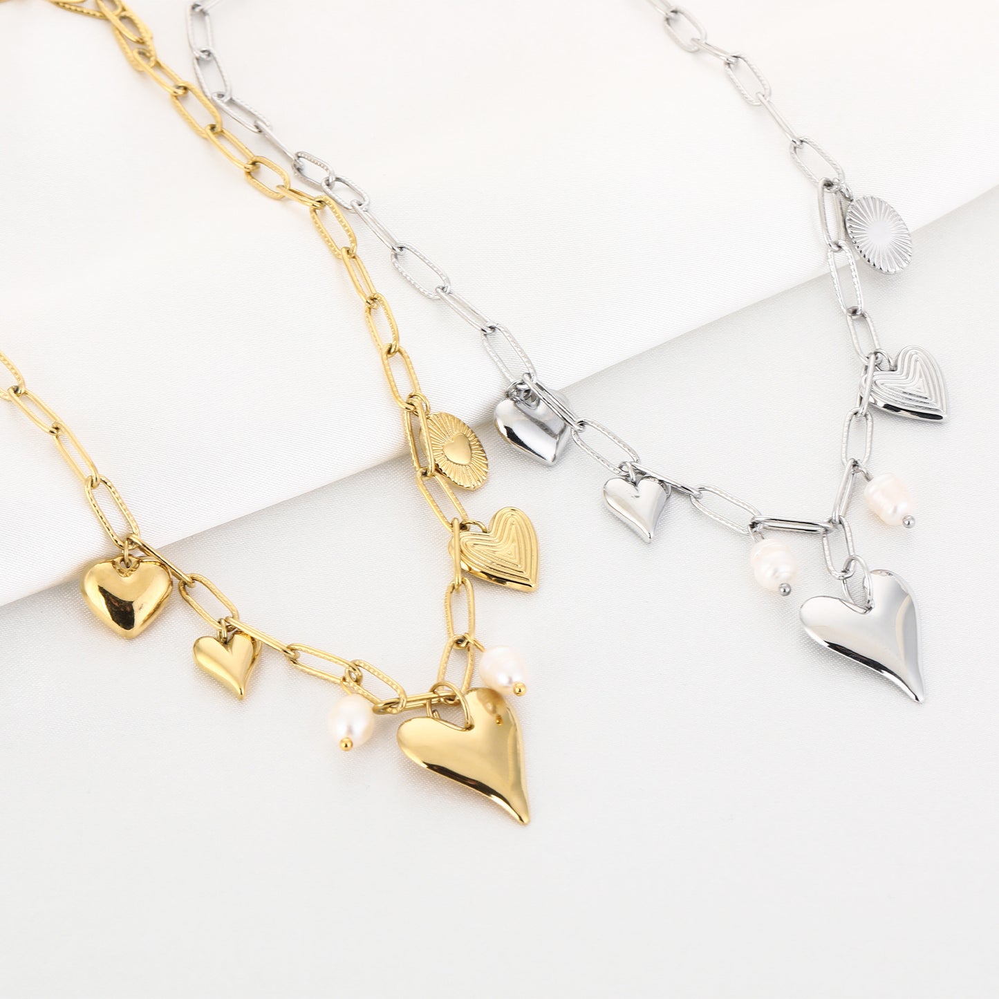 Dazzling Charms Ketting Zilver