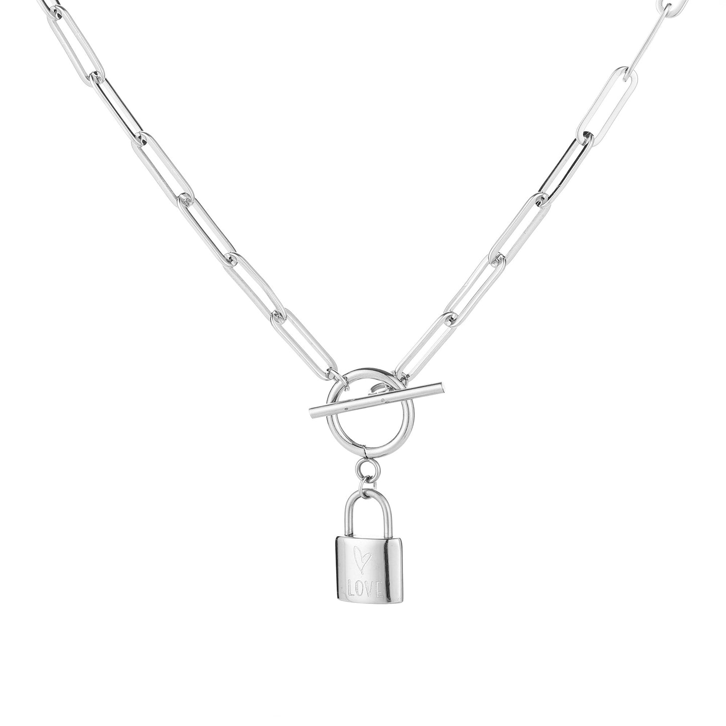 Love Lock Ketting Zilver