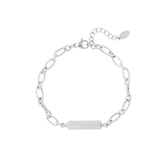 Schakelarmband Met Bedel Zilver