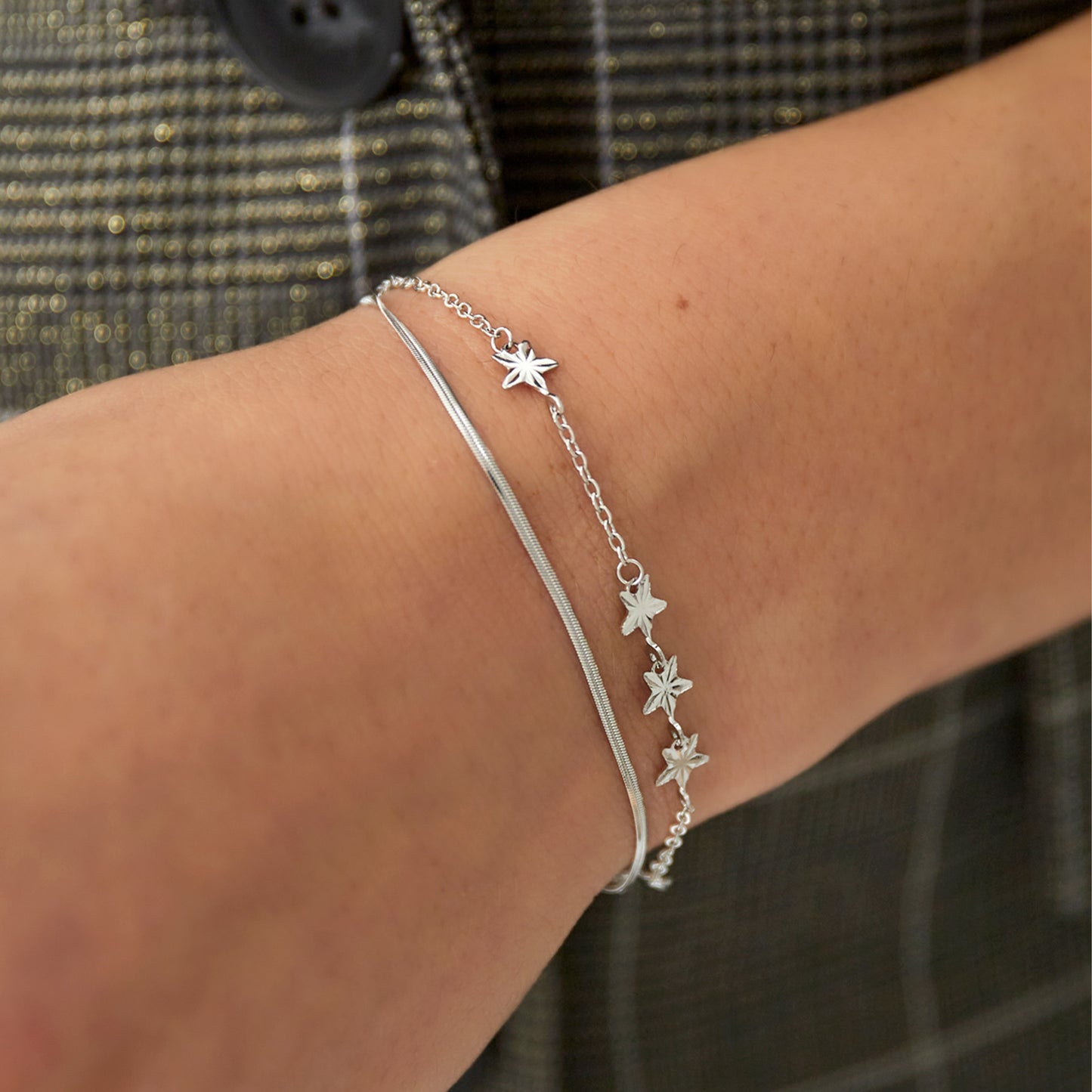 Starry Layers Armband Goud